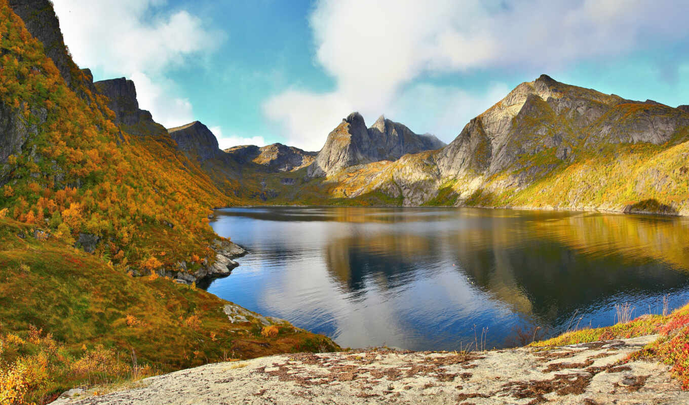 природа, горы, норвегия, природы, archipelago, lofoten, 