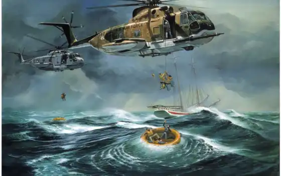 скачать, картинку, люди, ocean, выберите, don, вертолеты, кнопкой, правой, мыши, helicopter, millsap, спасение, atlantic, rescue, 