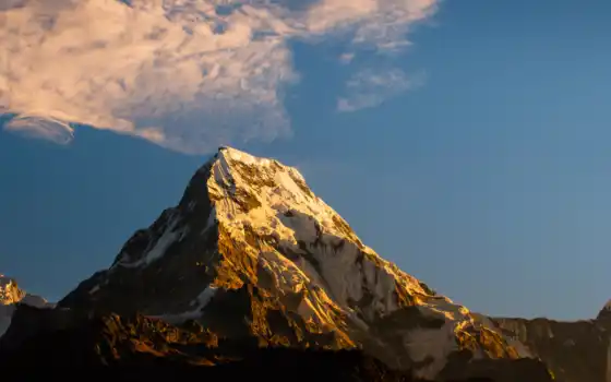 аннапурна, trek, гора, день, nepal, гималаи, площадь, trekk, camp, massif