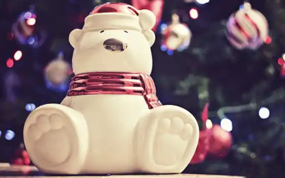 новый, год, polar, мишка, happy, christmas, игрушка, картинка, 