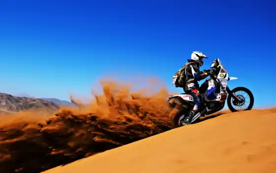 rally, dakar, мотоцикл, песок, пустыня, камаз, спорт, 