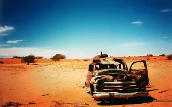 обои, машина, пустыне, пустыня, cкачать, пустыни, 