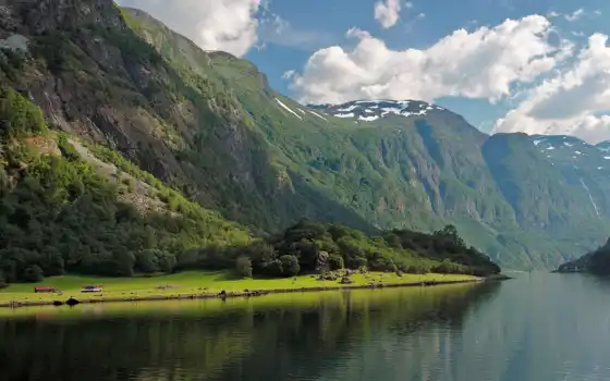 fjord, норвегия, гора, norwegian, western, природа, fore, bay, highland, отражение