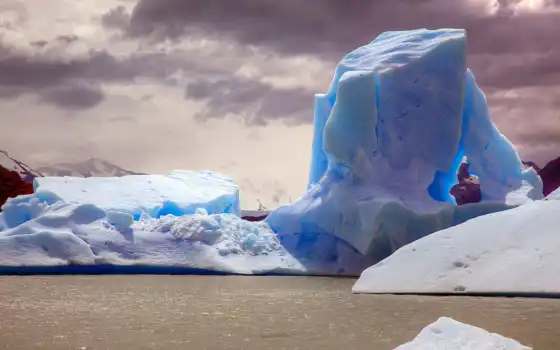 вода, ледник, голубой, природа, грязная, айсберг, вид, лед, iphone, изображение, 