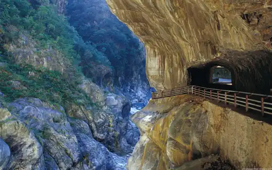 wallpaper, taiwan, wallpapers, hd, gorge, hualien, за, тунел, скали, город, taroko, nature, mountains, into, it, се, tags, 