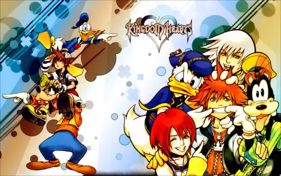 wallpapers, wallpaper, hd, скачать, and, from, video, game, anime, kingdom, series, manga, hearts, sora, donald, 