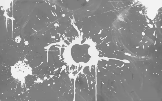 mac, apple, белый, серый