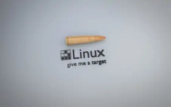 linux, logo, bullet, target