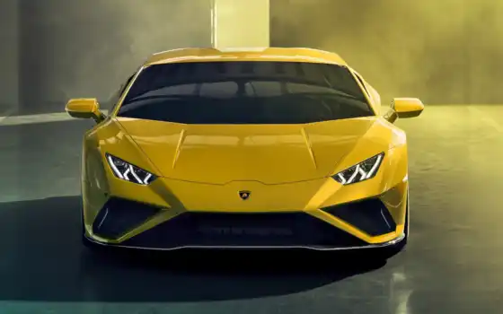 huracan, yellow, Lamborghini
