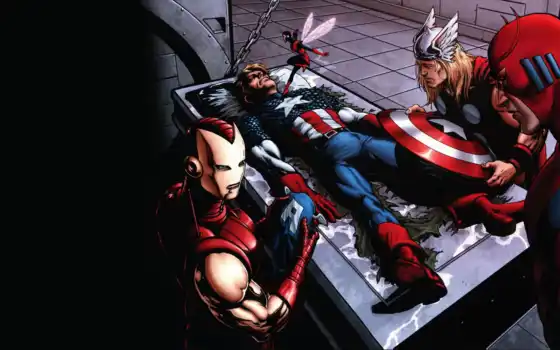 captain, america, комикс, comics, marvel, мужчина, 