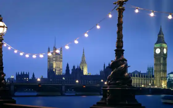 лондон, night, westminster, england, мост, красивые, лондона, просмотреть, 