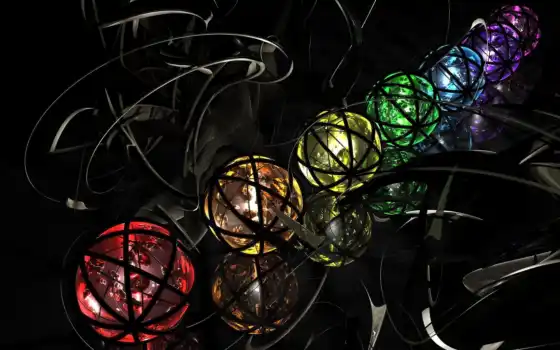 sphere, wallpaper, colorful, color, spheres, downl