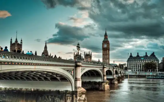 london, мост, англия, thames, широкоформатные, города, биг, бигбен