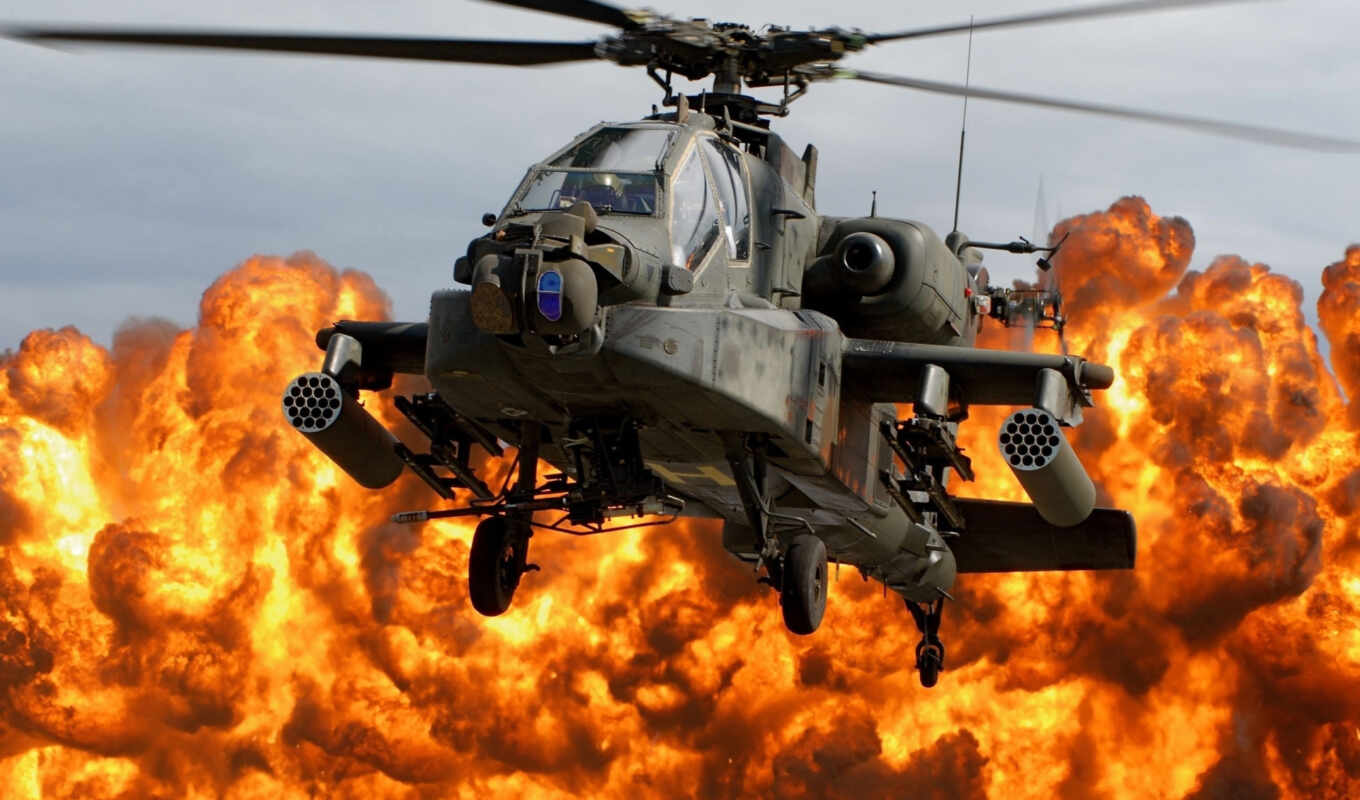 fire, helicopter, cabin, apache, ah, bang, explosion, loops, napal
