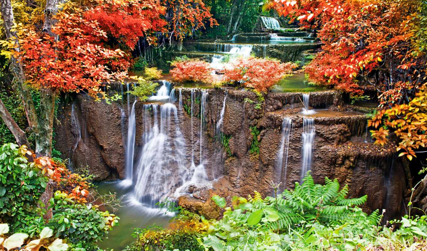to create, buy, autumn, waterfall, great, prices, to people, we help, unique