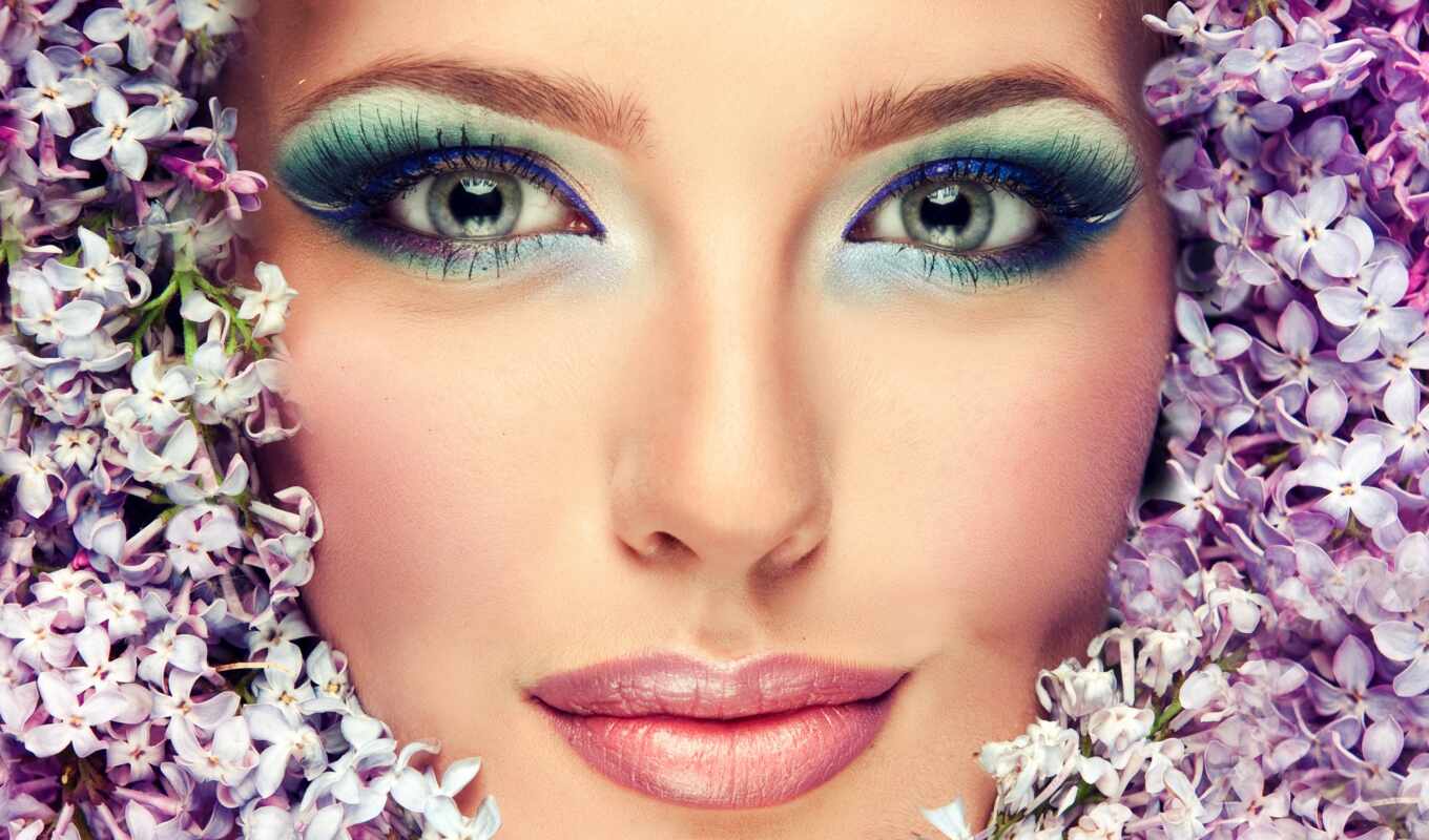 view, to do, eye, light, photo sessions, model, makeup, makeup, green, lips, eyelashes