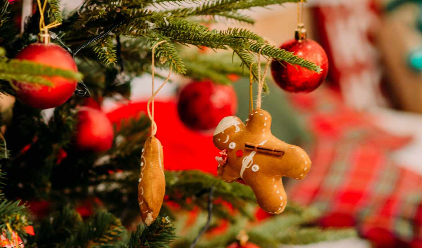 new, decoration, Christmas tree