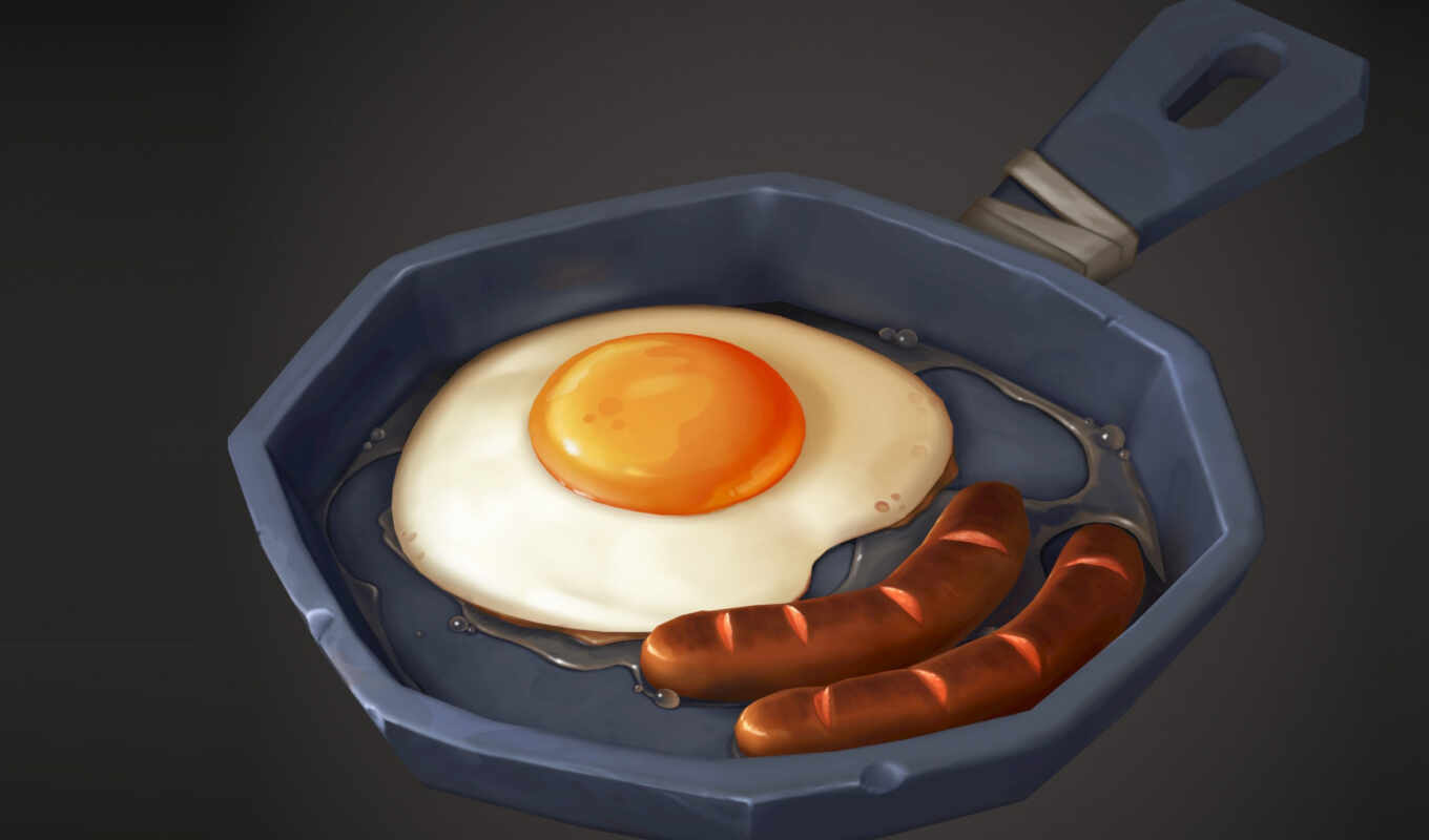 graphics, egg, pan