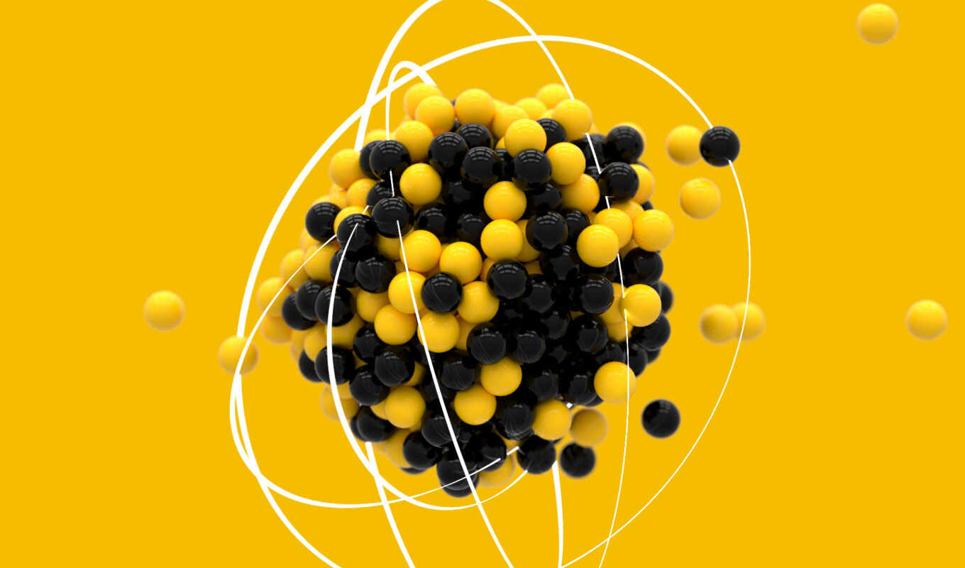balloons, yellow, scope, structure, minimalistic, balls, spheres