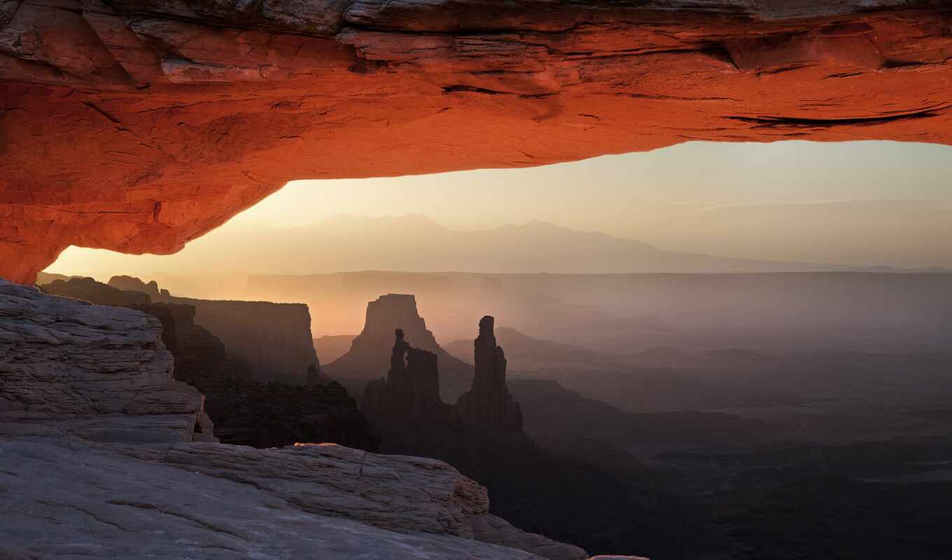sunset, usa, arch, park, national, utah, mesa, canyonlands