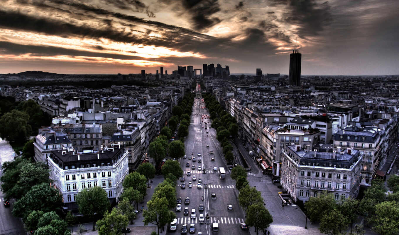 city, street, cityscape, France, Paris, France