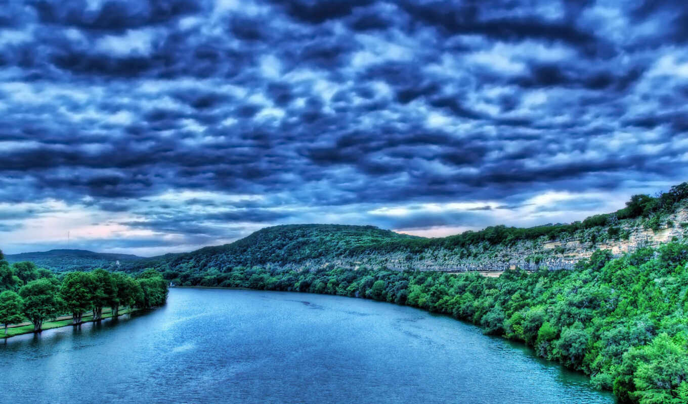 hdr, scenery, river