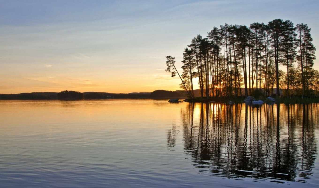 озеро, природа, best, зелёный, dark, wars, star, sweden