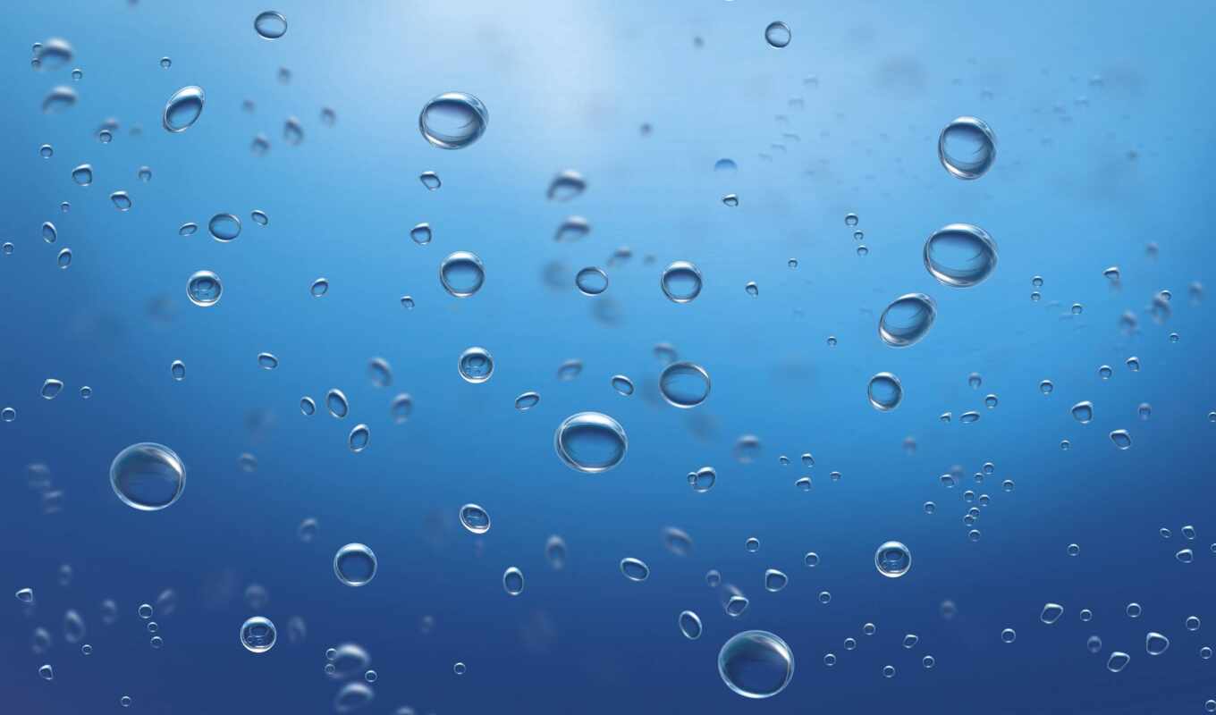 bubble, water, air