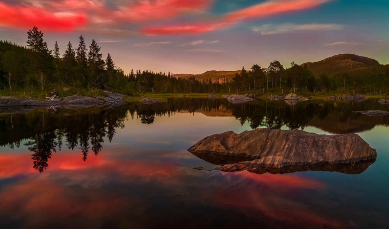 озеро, фотограф, создать, совершенный, облако, photograph, панорамный, norwegian, фото, teorex
