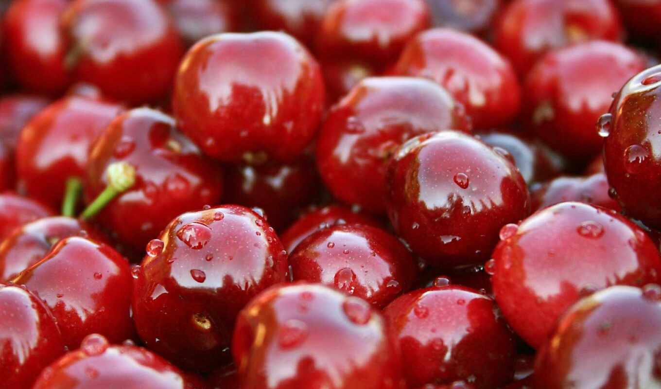 cherry, плод, клюква