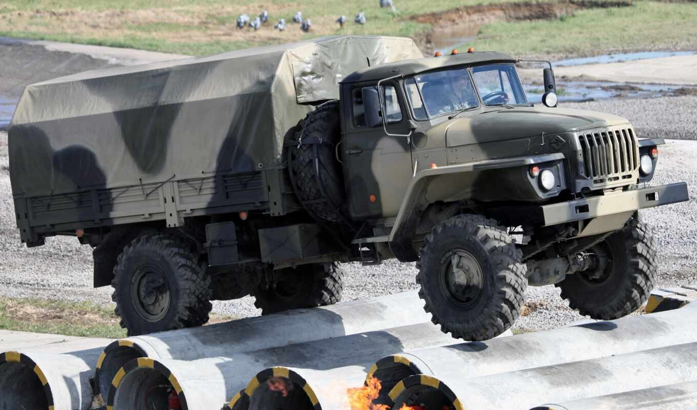 military, truck, ural