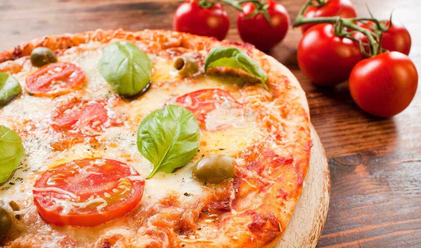 pizza, raw, tomato