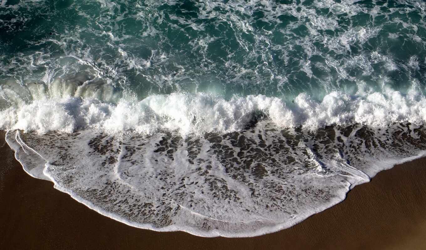 море, песок, волна, волны