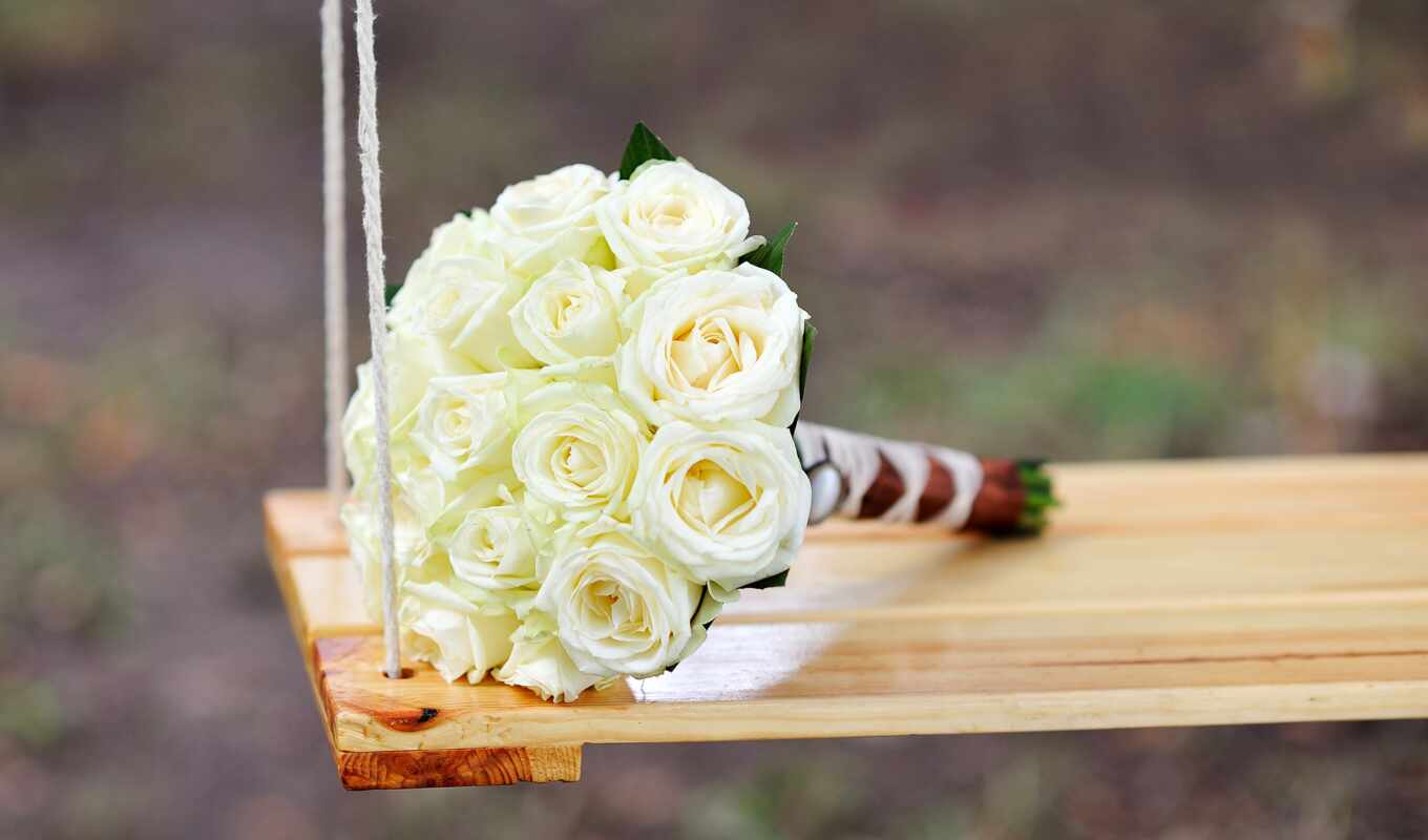 роза, white, букет, невеста, krot