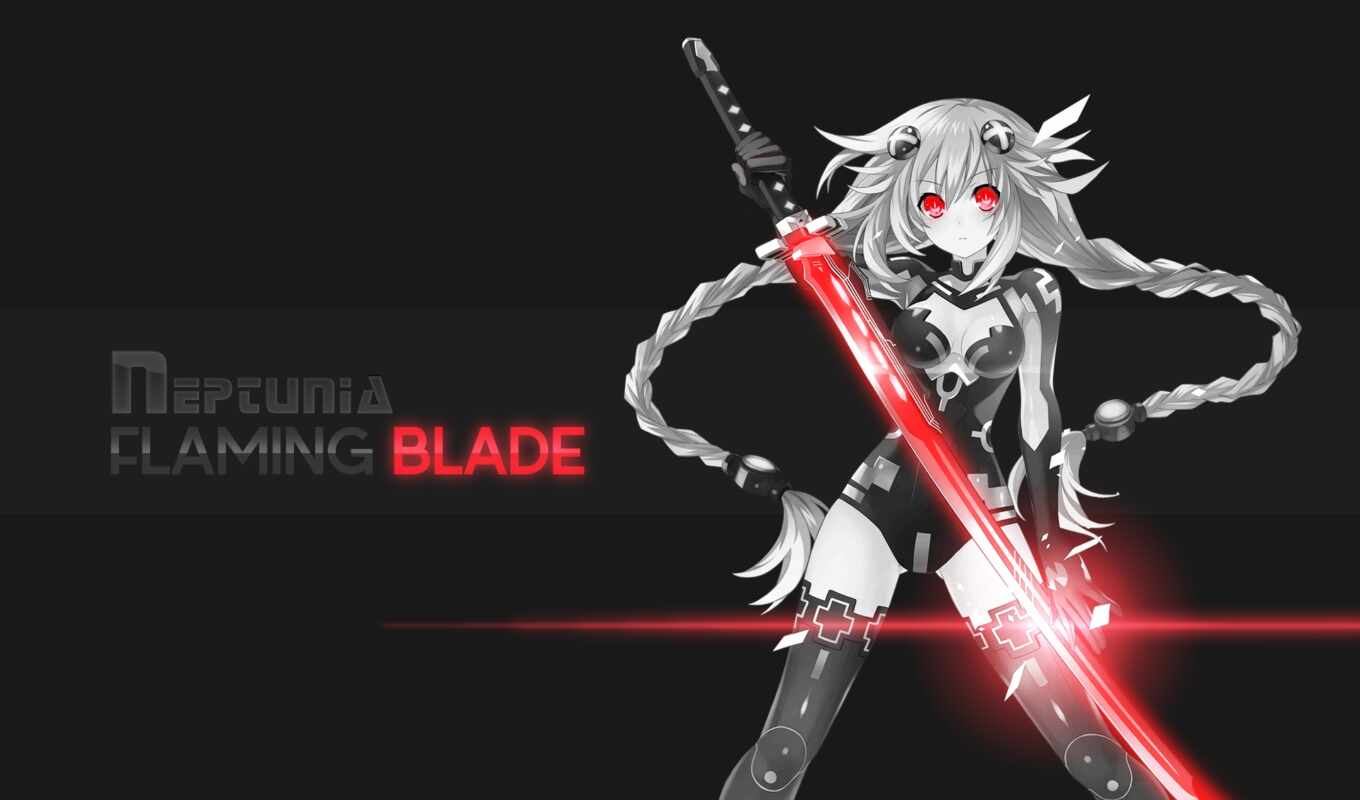 девушка, anime, blade