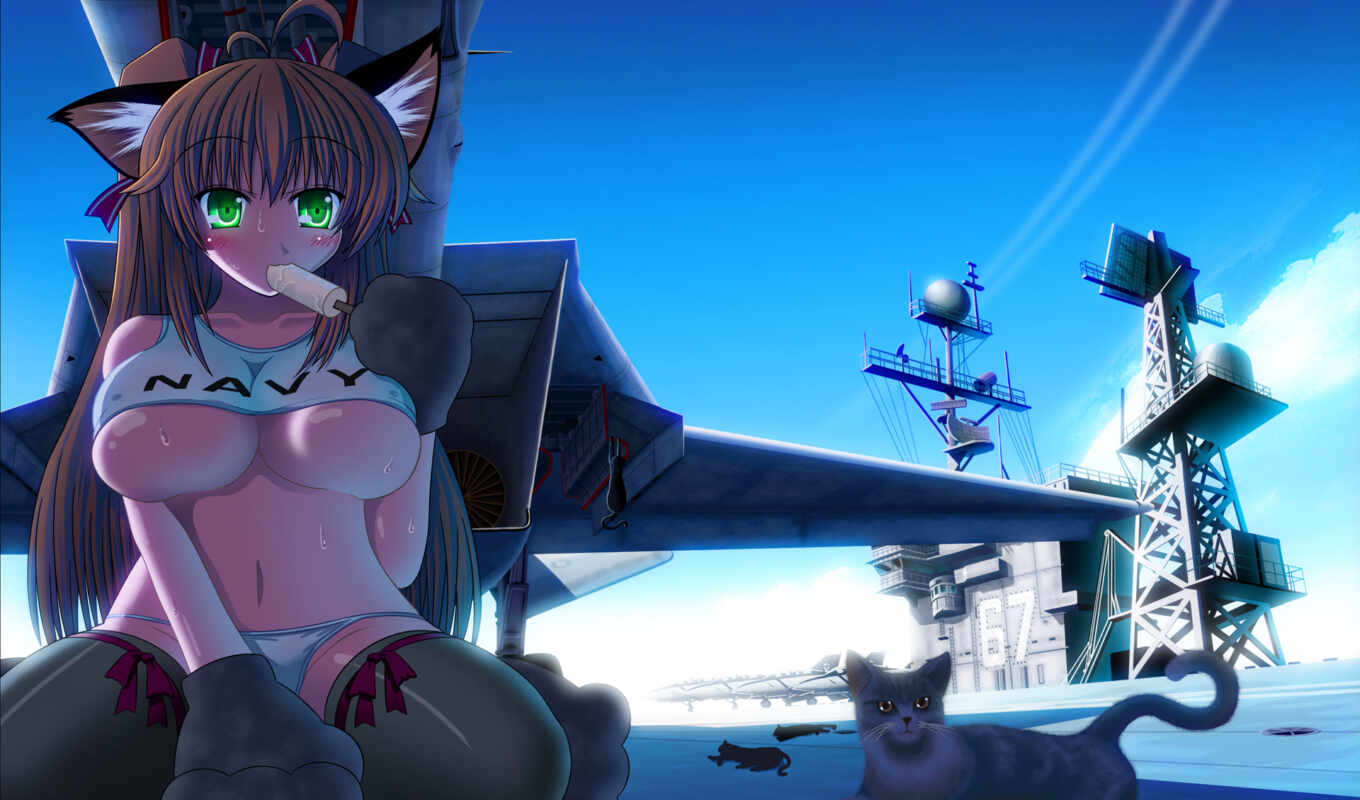 girl, green, plane, beautiful, girls, panties, eyes, here, images, cats, cat, animal, cleavage, heat, tagme, ears, navel, thigh, separated