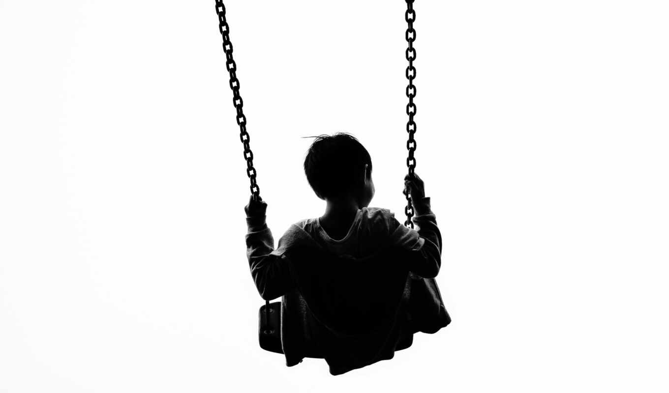 minimalism, kid, swing