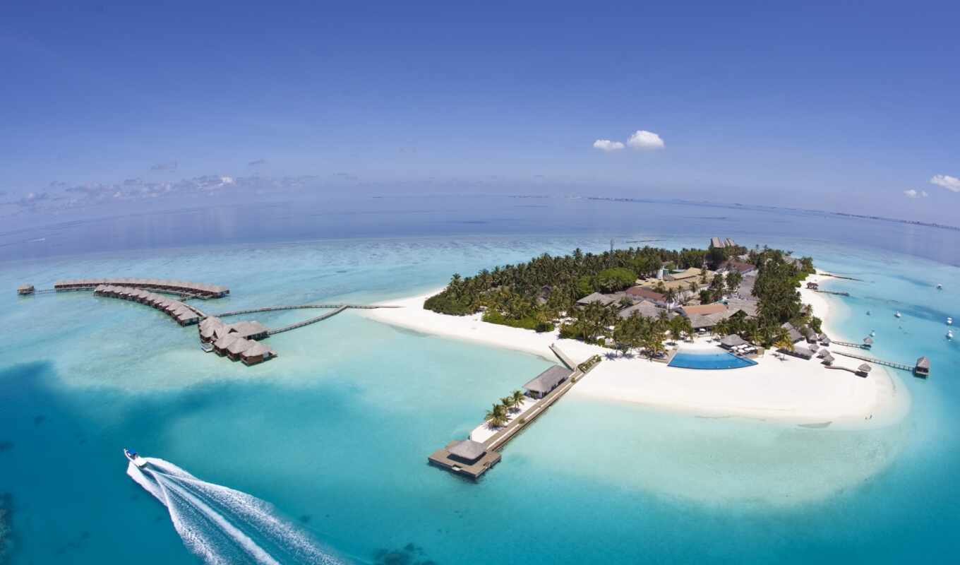 summer, full, широкоформатные, пляж, море, остров, maldives, летние, рай