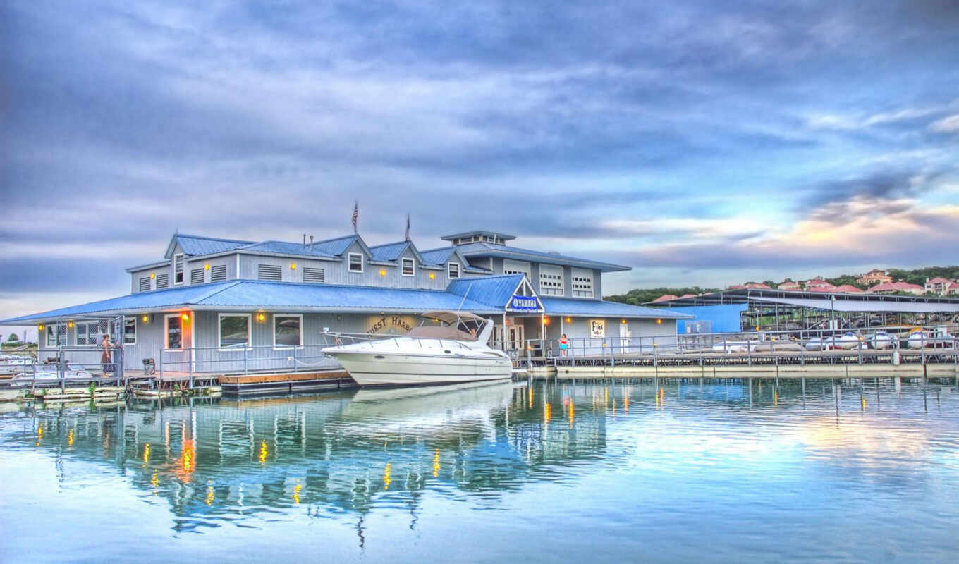 water, landscape, sea, pier, a boat, yacht, stick, Johnny sanchez benito