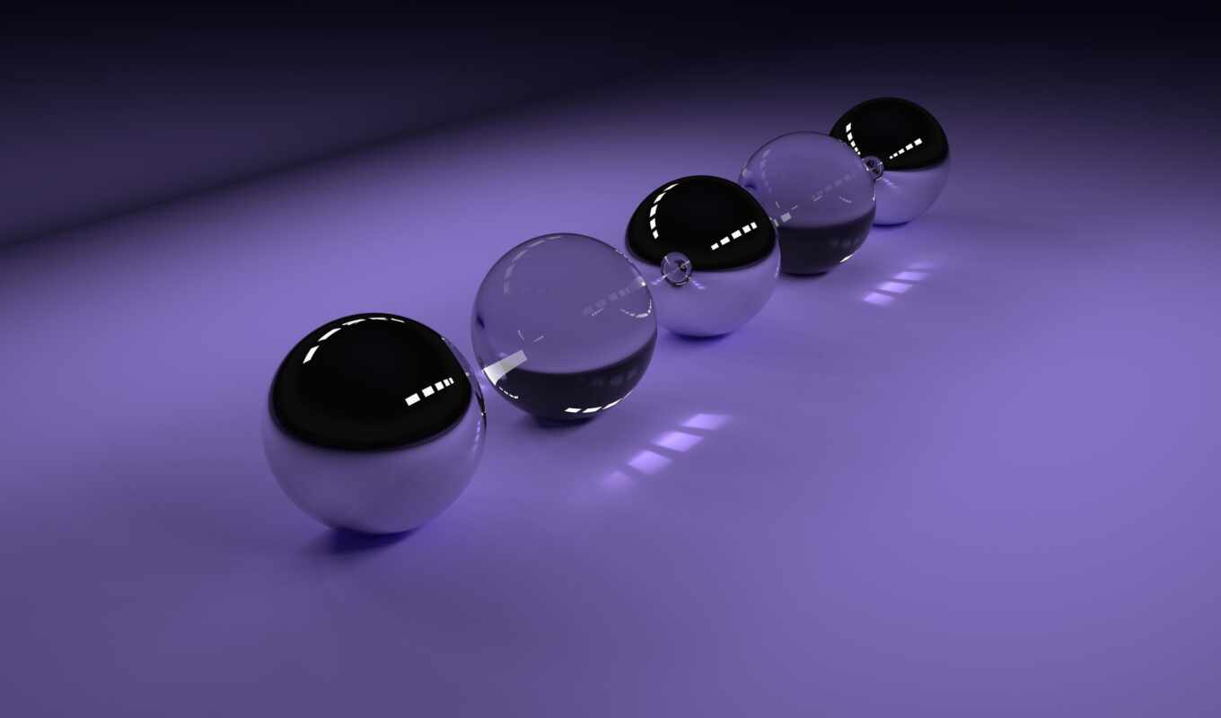 glass, purple, ball, sphere, glossy
