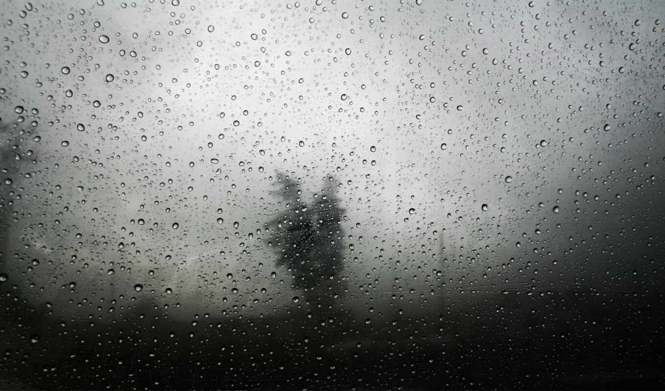 дождь, окно, день, мер, och, rainy, wallpaperset