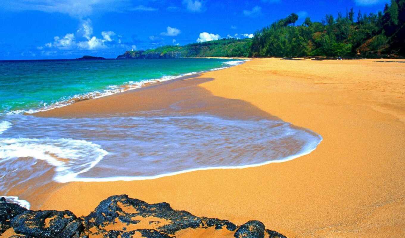 природа, телефон, картинку, пляж, две, планеты, песок, hdr, hawaii, 