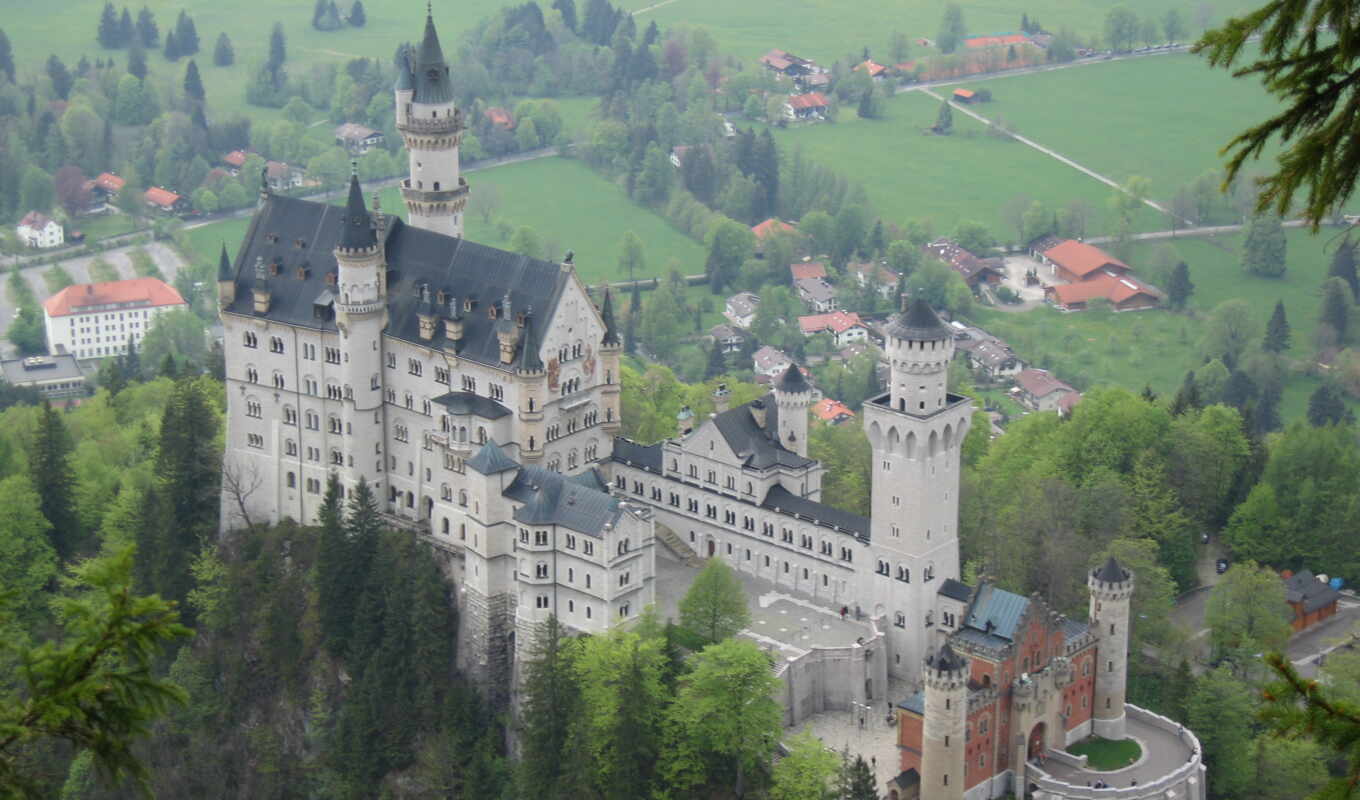castle, locks, german, neuschwanstein, bavaria, neuschwanstein