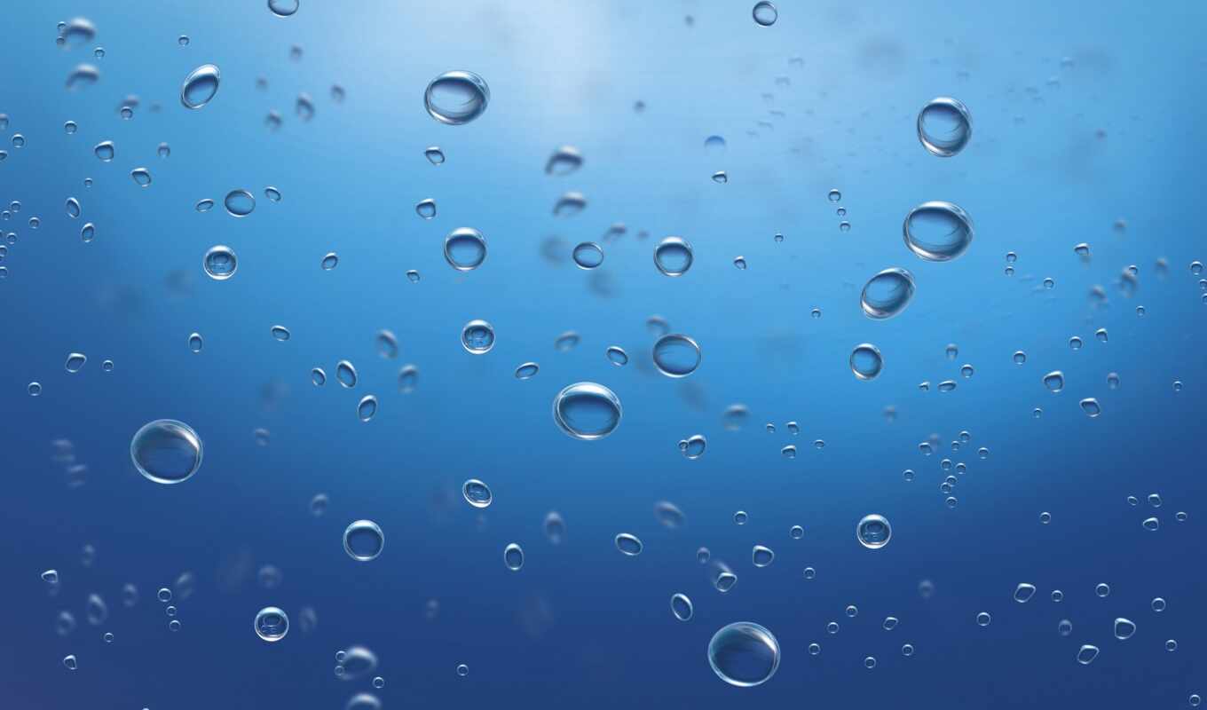 water, drop, bubble, минимализм, море, ocean, под