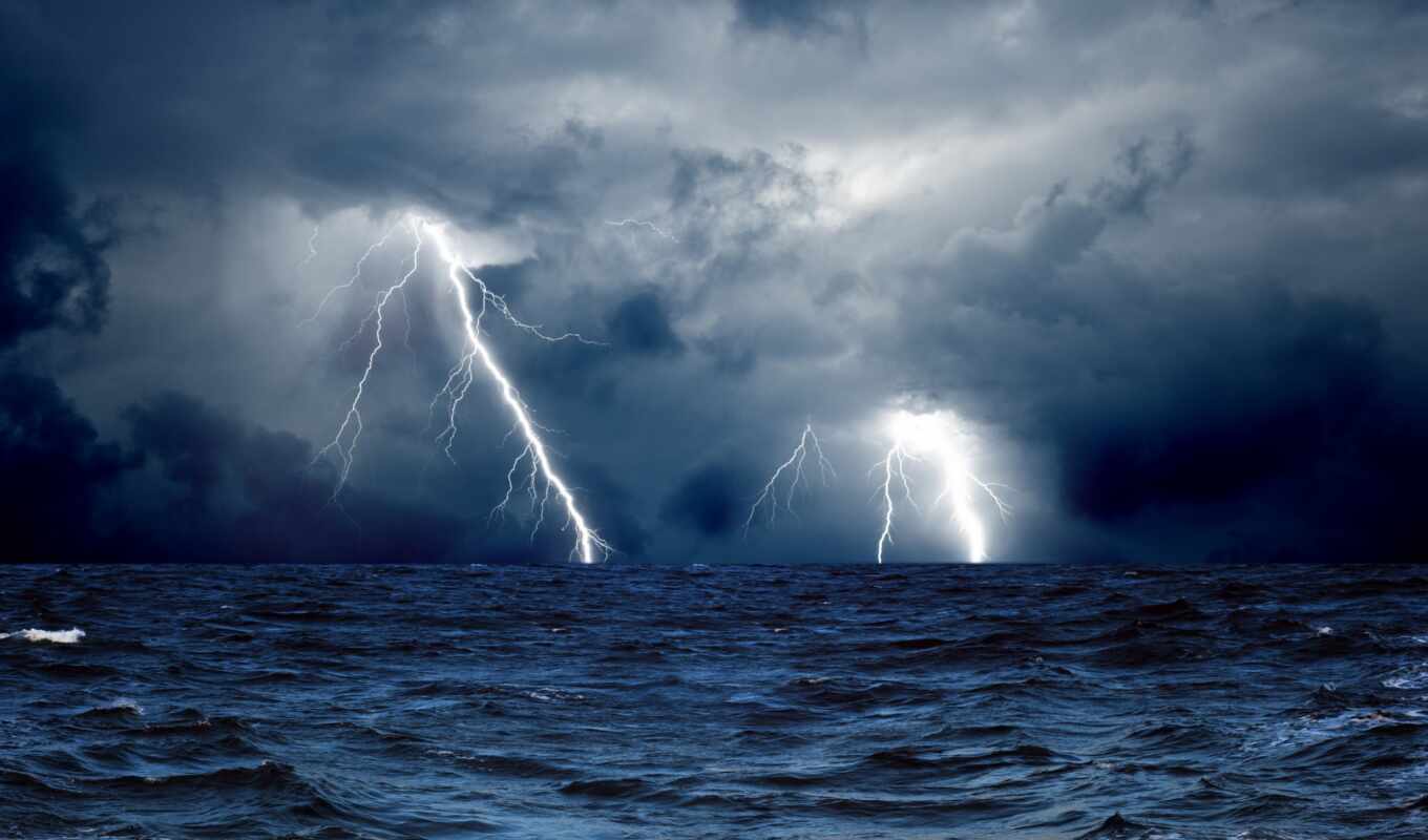 природа, подборка, буря, красивые, море, супер, lightning, молнии, oblaka