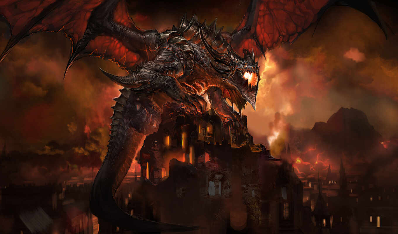 world, dragon, warcraft, wow, cataclysm, photo wallpapers