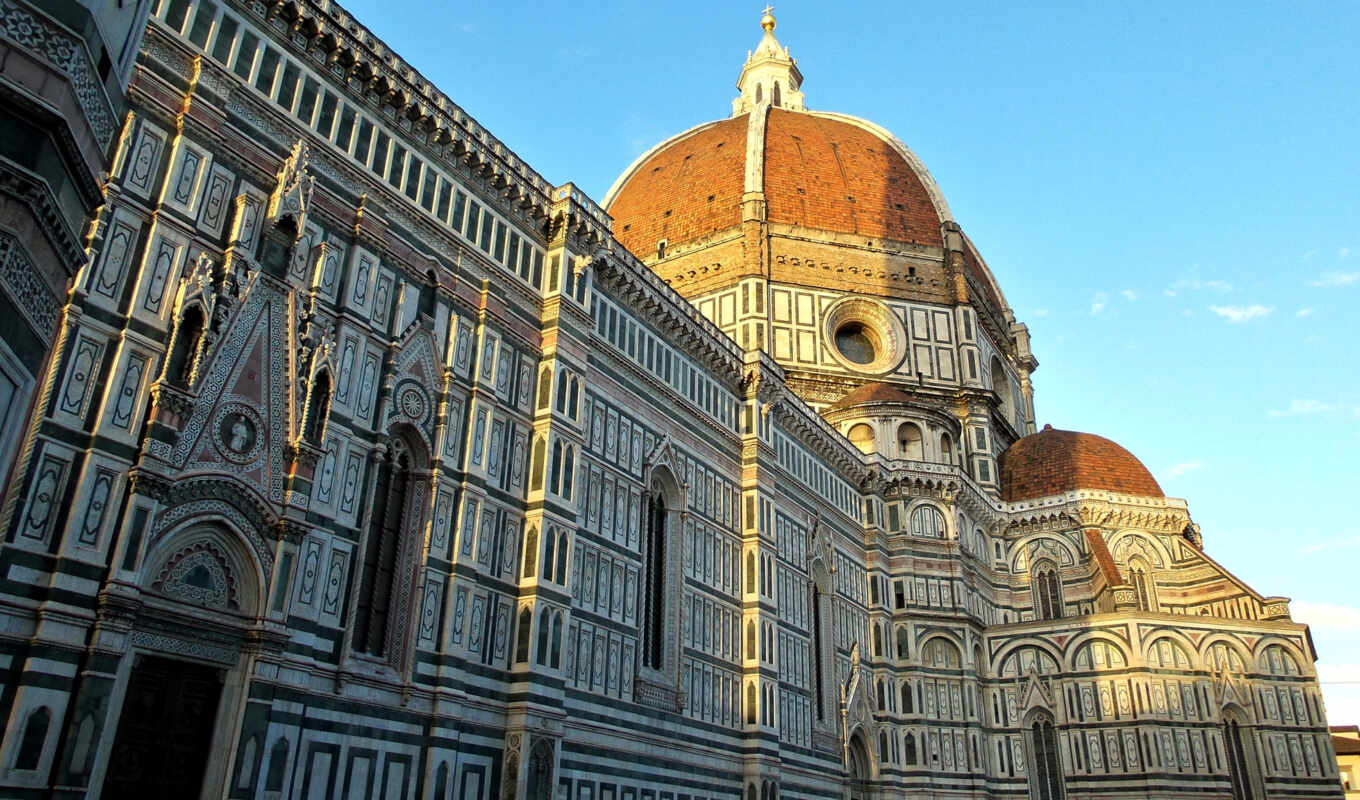 architecture, italian, cathedral, Florence