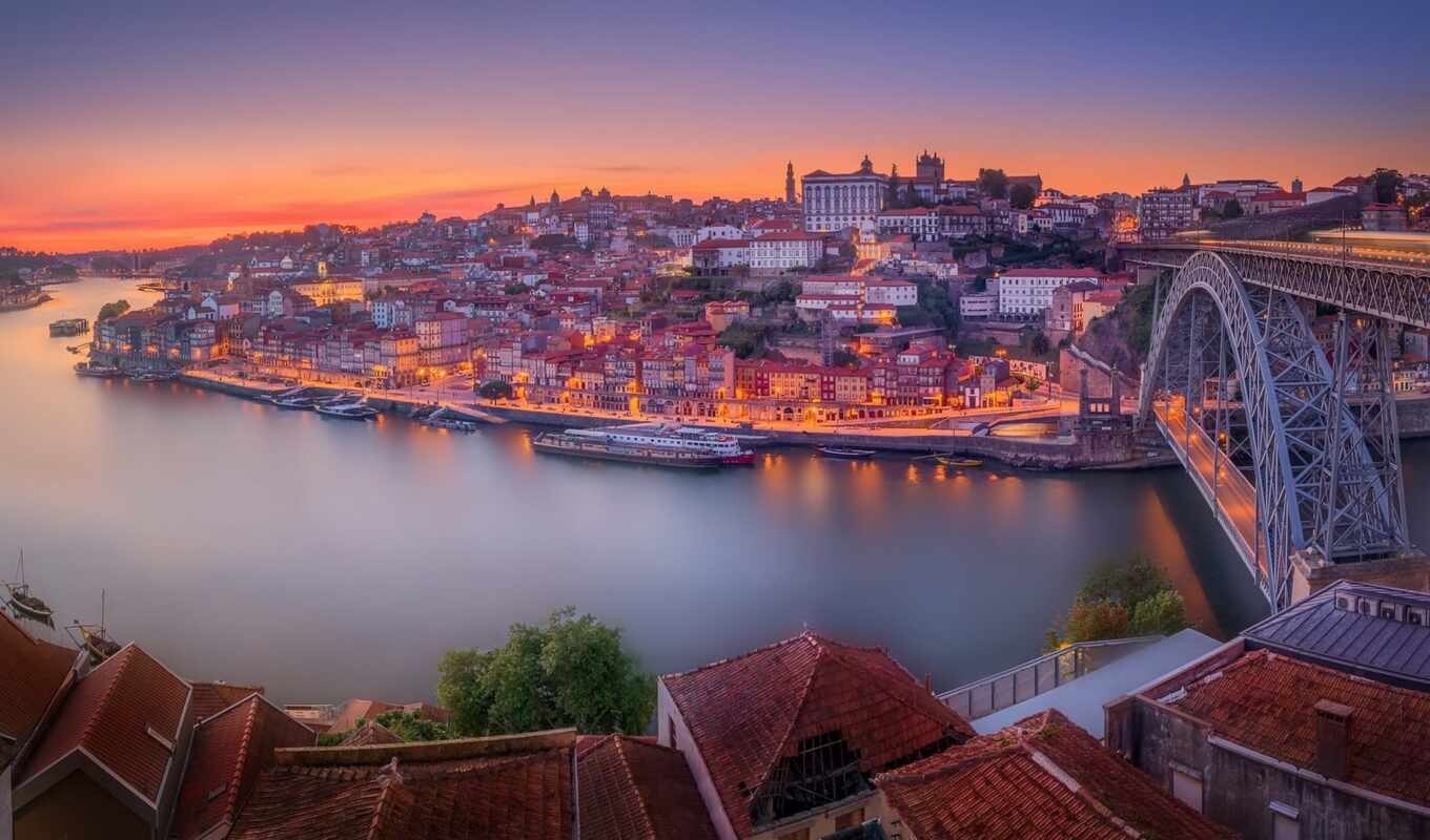 city, Bridge, river, portugal, port, peakpxporto
