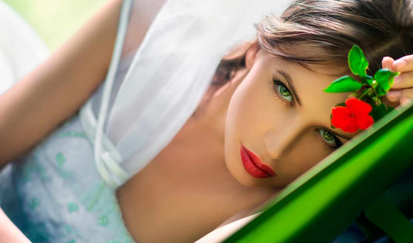 взгляд, девушка, глаз, свет, зеленые, макияж, зелёных, шатенка