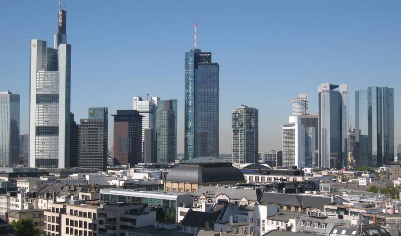 германия, frankfurt, небоскрёб